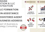 do usa bank creation, usa llc, ein registered agent and business formation